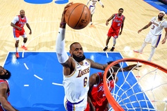 Chuỗi điểm khó tin của LA Lakers nhận cái kết đắng trong hiệp phụ trước Philadelphia 76ers