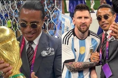 Đầu bếp nổi tiếng lẻn vào tiệc ăn mừng ở Qatar, nâng cúp khiến Messi nổi giận