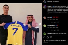 Cristiano Ronaldo giúp mạng xã hội của Al Nassr tăng lượng theo dõi đột biến