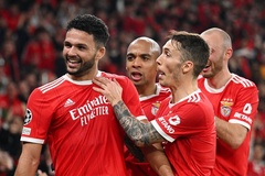 Benfica ghi nhiều bàn thắng nhất để lọt vào tứ kết Champions League