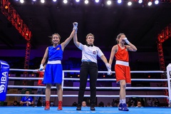 Vô địch Boxing nữ thế giới 2023: Ngọc Trân chiến thắng ngày ra quân khó khăn của ĐTVN