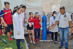 VĐV điền kinh Nguyễn Thị Ninh từ chối xe cứu thương, quyết về đích dù sốc nhiệt trên đường chạy marathon SEA Games 32