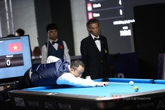 Billiards 9 bi đôi nam SEA Games 32: Nguyễn Anh Tuấn - Lường Đức Thiện gặp Carlo Biado - Joahn Chua tại tứ kết