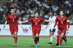 Nữ Việt Nam thắng đậm, lần thứ 10 liên tiếp lọt vào chung kết SEA Games