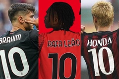 Leao nhận áo số 10 và những chủ nhân trước đó ở AC Milan