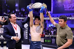 Phạm Văn Nam hạ gục Đinh Văn Hương, lấy đai LION Championship mừng sinh nhật con trai