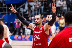 Lọt top 2 đội mạnh nhất Bắc Mỹ, tuyển bóng rổ Canada trở lại Olympic sau 23 năm chờ đợi
