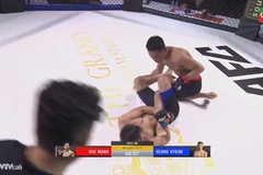 Đối thủ Hàn tung đòn hiểm, võ sĩ MMA Việt Nam nhận thua sau 11 giây