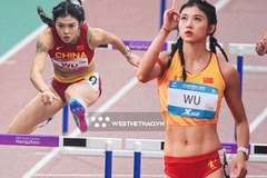 Hot-girl điền kinh Trung Quốc Wu Yanni "đại náo" đường chạy 100m rào ASIAD 19