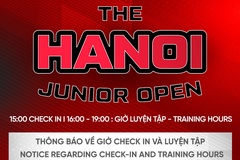 Thông tin giờ check in và luyện tập của Hanoi Junior Open 2023