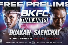 Buakaw đánh bại Saenchai trên sàn Boxing tay trần