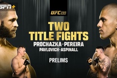Kết quả UFC 295: Prochazka vs. Pereira, Pavlovich vs. Aspinall