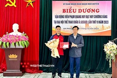 Ứng viên Cúp Chiến thắng xạ thủ Phạm Quang Huy tiếp tục được tôn vinh