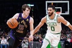 Austin Reaves hoá thân thành người hùng, LA Lakers thắng sốc đội nhất bảng Boston Celtics