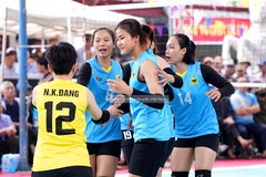 Đòi lại món nợ trước Hà Nội, VTV Bình Điền Long An giành ngôi vô địch bóng chuyền hội làng Kim Thiều