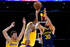 Stephen Curry và Golden State Warriors dội mưa 3 điểm lên LA Lakers: Lời thách thức trước Play-in?