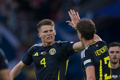 Đội hình ra sân Scotland vs Hungary: McKenna thay thế Tierney