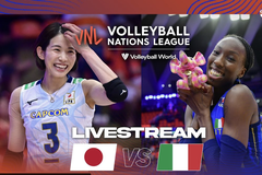 Link trực tiếp Chung kết bóng chuyền VNL 2024 ngày 23/6: Nhật Bản liệu có làm nên lịch sử trước Ý?