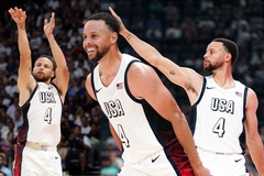 Stephen Curry dội mưa 3 điểm, tuyển Mỹ thị uy sức mạnh trước Jokic và Serbia tiền Olympic 2024