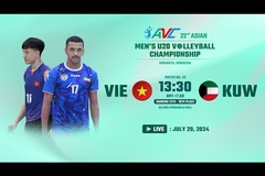 Link trực tiếp bóng chuyền U20 nam vô địch châu Á 29/7: Việt Nam vs Kuwait