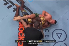 UFC 305: Dricus Du Plessis lật ngược thế cờ, đánh bại Israel Adesanya bằng đòn siết cổ