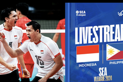 Link trực tiếp bóng chuyền nam SEA V.League ngày 23/8: Indonesia vs Philippines