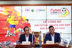 12 đội bóng tham dự giải futsal sinh viên khu vực Hà Nội 2024