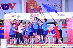 Nhà vô địch Futsal sinh viên khu vực Hà Nội 2024 gọi tên ĐH Kinh tế Kỹ thuật Công nghiệp