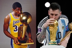 Huyền thoại NBA Magic Johnson cùng siêu sao bóng đá Lionel Messi nhận vinh dự đặc biệt từ Tổng Thống Mỹ