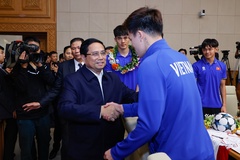 Thủ tướng gặp mặt chúc mừng tuyển Việt Nam vô địch ASEAN Cup 2024