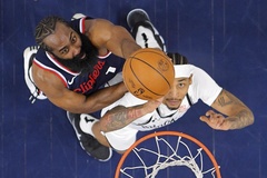 Xuất hiện trận đấu thắng đậm nhất NBA 2024-25: Kawhi Leonard cùng James Harden hưởng niềm vui