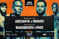 Lịch thi đấu UFC Fight Night: Israel Adesanya vs Nassourdine Imavov