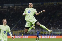 Raphinha cân bằng kỷ lục ghi bàn của Ronaldo tại Champions League