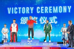 Đô cử Lại Gia Thành vượt đối thủ Trung Quốc giành 1 HCV cử tạ châu Á