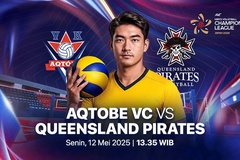 Link trực tiếp giải bóng chuyền AVC Champions League: Aqtobe VC vs Queensland Pirates