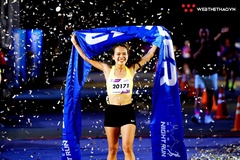Phạm Thị Hồng Lệ "không đối thủ" tại Ho Chi Minh City Night Run Eximbank 2025