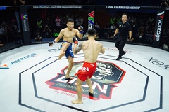 Lê Văn Tuần tung đòn đá cực hiểm hạ gục Phạm Văn Nam giành đai vô địch tại LION Championship 23