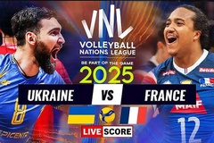 Link trực tiếp giải bóng chuyền VNL 2025 hôm nay: Pháp vs Ukraine