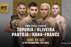 Kết quả UFC 317: Ilia Topuria vs Charles Oliveira