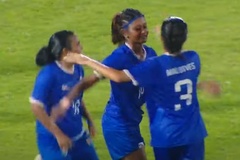 Cầu thủ nữ Maldives ăn mừng như “vô địch” khi thua Việt Nam 0-7