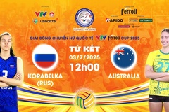 Link trực tiếp tứ kết bóng chuyền VTV Cup hôm nay 3/7: Korabelka vs Úc