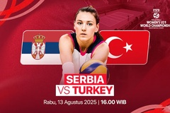 Link trực tiếp giải bóng chuyền U21 vô địch thế giới hôm nay: Thổ Nhĩ Kỳ vs Serbia