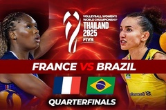 Link trực tiếp tứ kết giải bóng chuyền vô địch thế giới hôm nay: Brazil vs Pháp