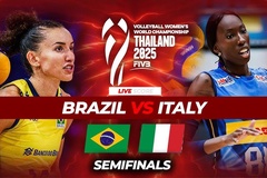 Link trực tiếp bán kết giải bóng chuyền vô địch thế giới hôm nay: Brazil vs Ý