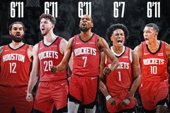Houston Rockets trình làng một trong những đội hình xuất phát cao nhất lịch sử NBA