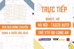 Link trực tiếp VCK bóng chuyền hạng A hôm nay: Hà Nội Tasco Auto vs Trẻ VTV Bình Điền Long An