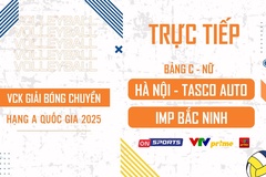 Link trực tiếp VCK bóng chuyền hạng A hôm nay: Hà Nội Tasco Auto vs IMP Bắc Ninh