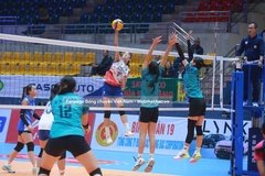 Hà Nội Tasco Auto huỷ diệt đối thủ, giành tấm vé vào bán kết giải bóng chuyền hạng A 2025