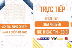 Link trực tiếp tứ kết giải bóng chuyền hạng A hôm nay: Thái Nguyên vs Trẻ Thông Tin - BĐ19
