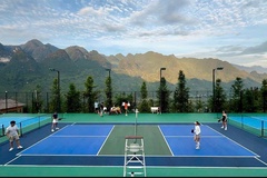 Pickleball giữa mây trời - trải nghiệm du lịch mới cho người mê vận động